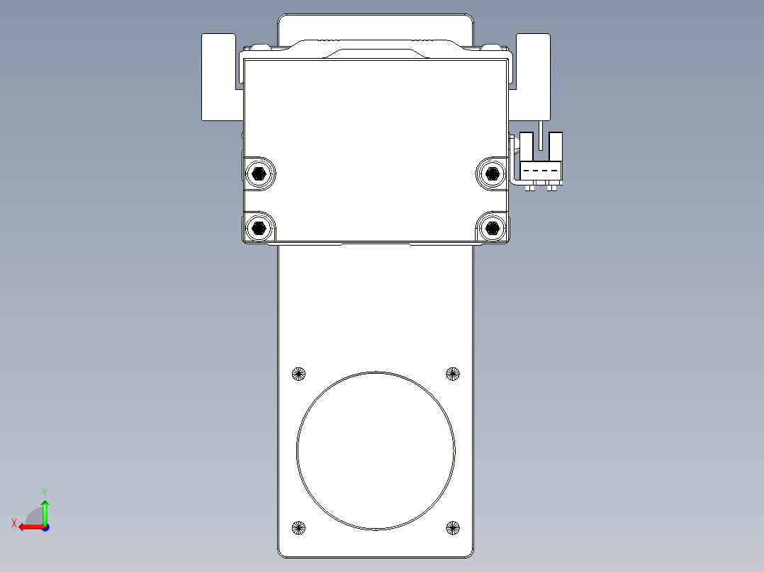 TPA-KNR-86E-1610C-L450A1-MP-H40-N3线性模块铝制底座后视图