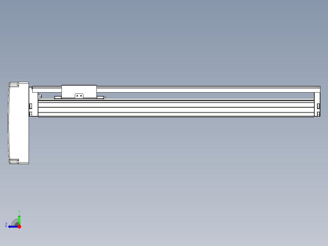 TPA-KNR-86E-1610C-L450A1-MP-H40-N3线性模块铝制底座右视图