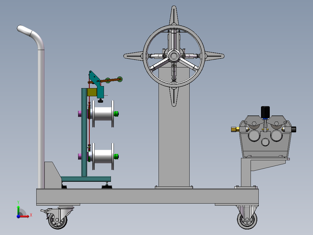 焊丝送丝设备sw18前视图