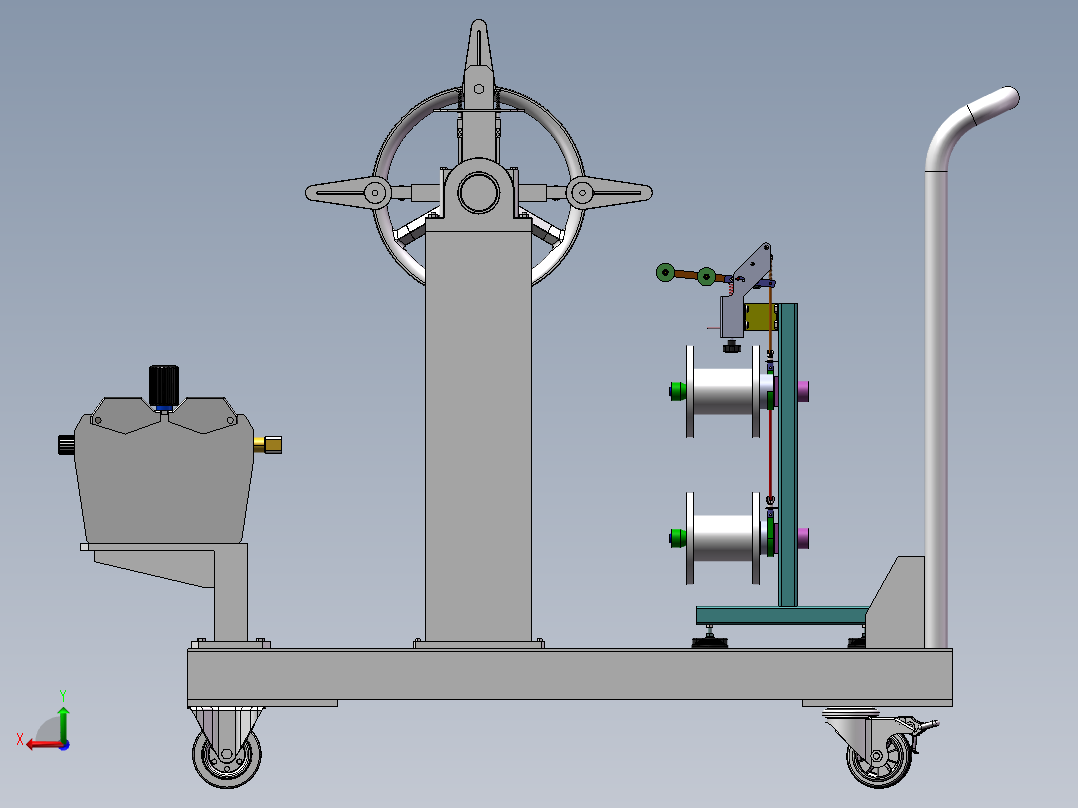 焊丝送丝设备sw18后视图
