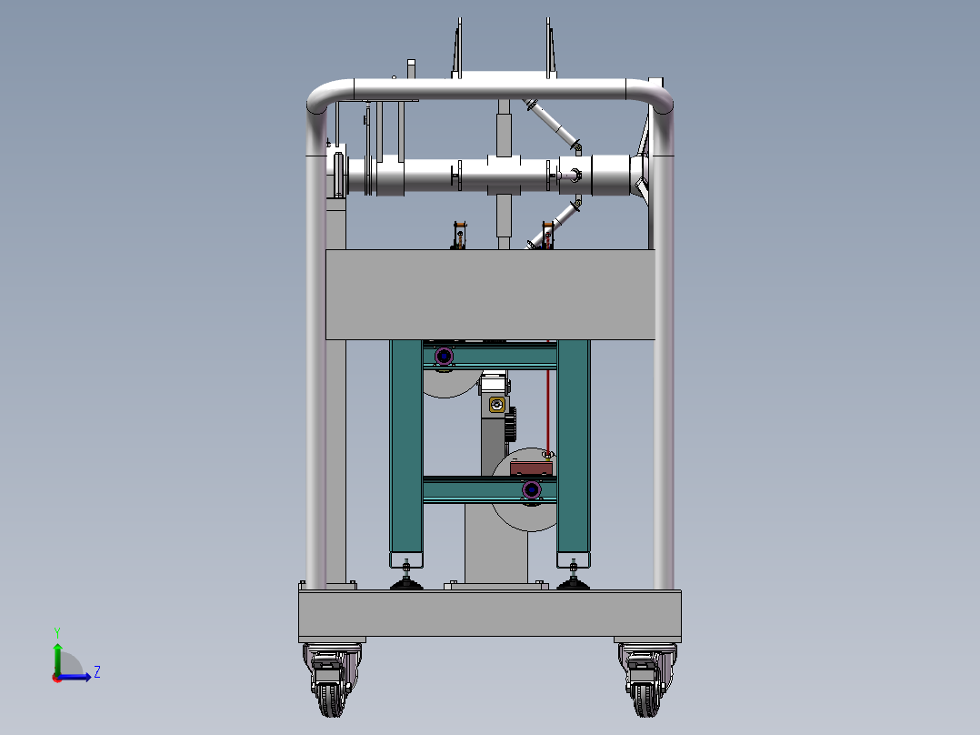 焊丝送丝设备sw18左视图