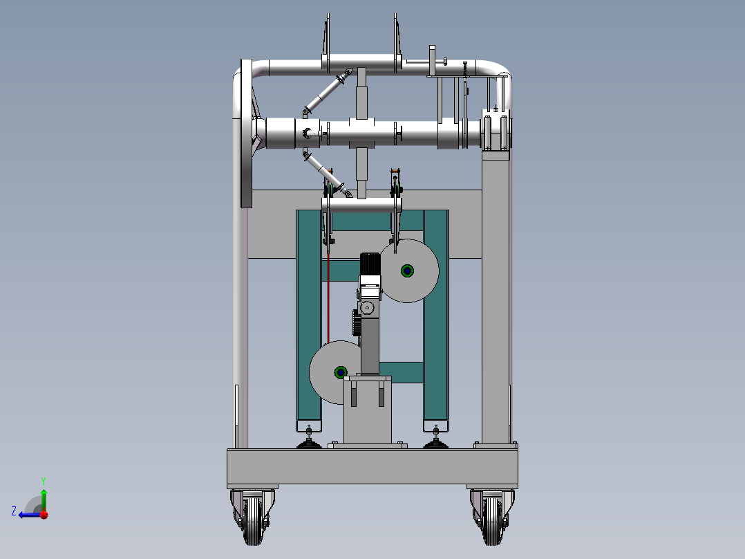 焊丝送丝设备sw18右视图
