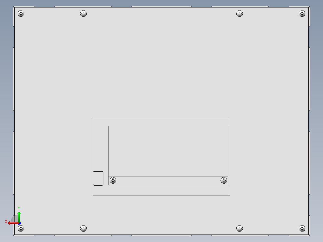 控制设备屏幕壳后视图