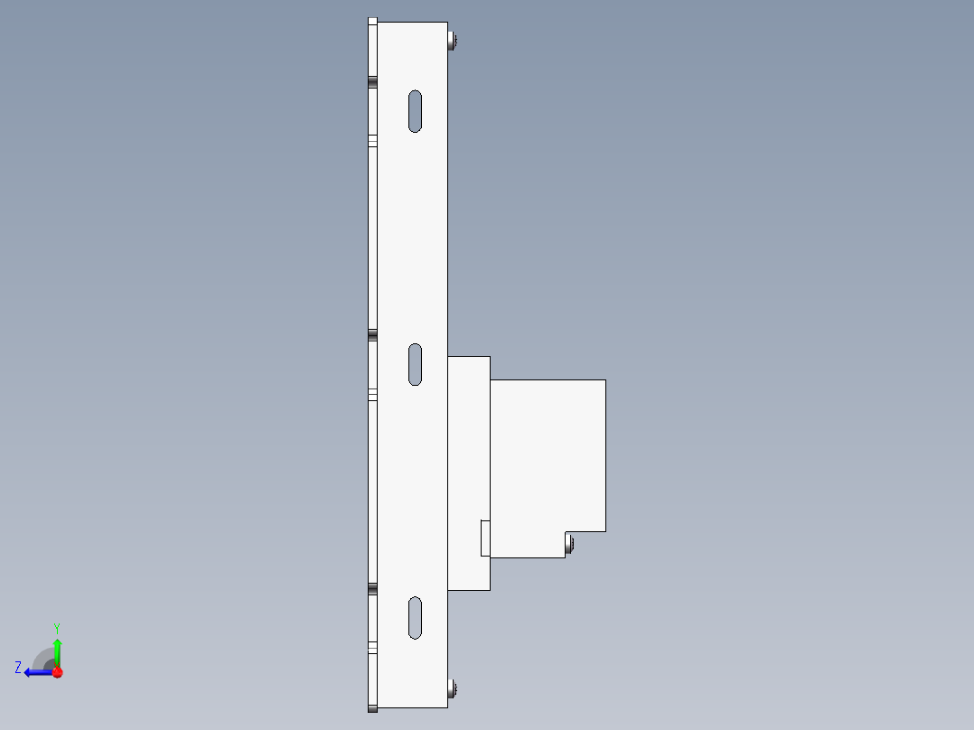 控制设备屏幕壳右视图