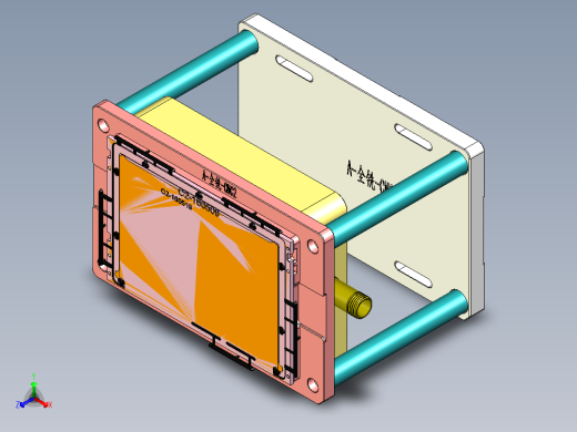 钢板粗铣内腔夹具模型