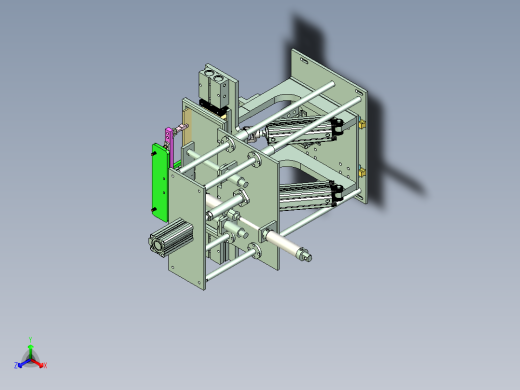 小型非标印刷机构设计