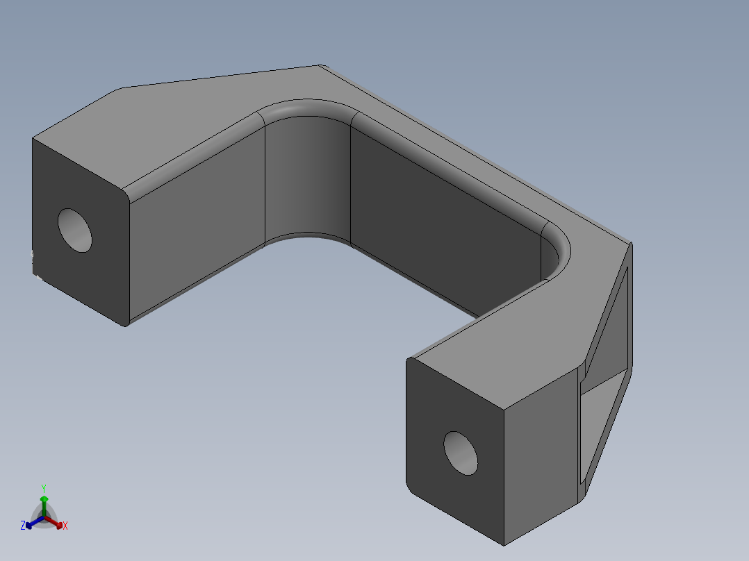 尼龙拉手[LE-LS-90]正等轴测图