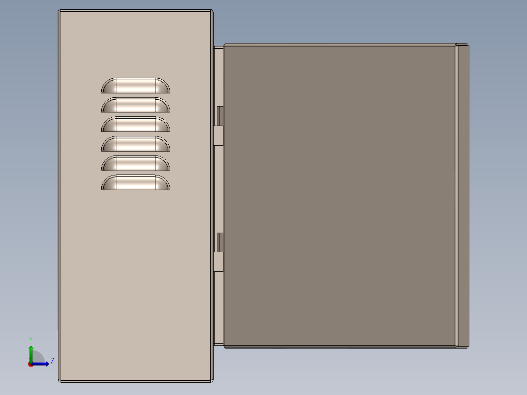 电气外壳左视图