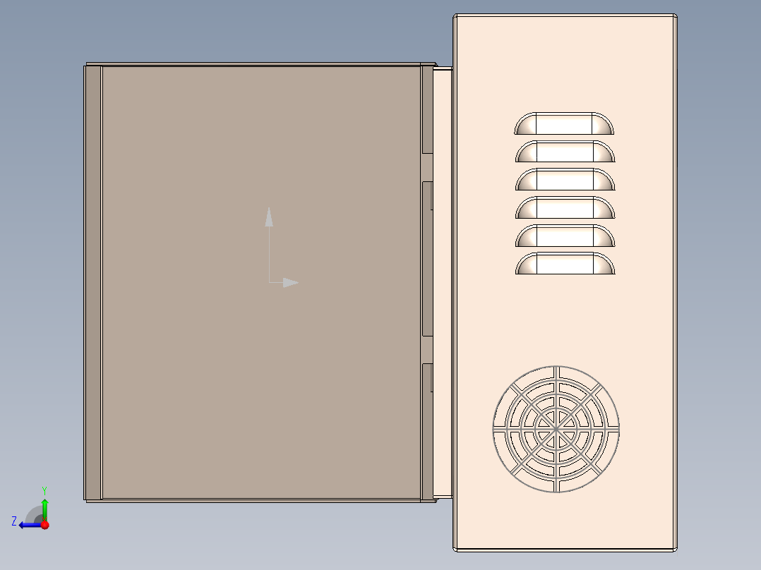 电气外壳右视图