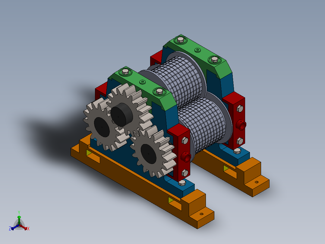 榨汁机(22)正等轴测图