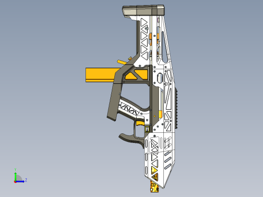 Nerf 3D 打印枪原型左视缩略图