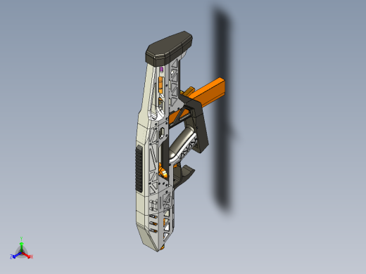 Nerf 3D 打印枪原型正等轴测缩略图