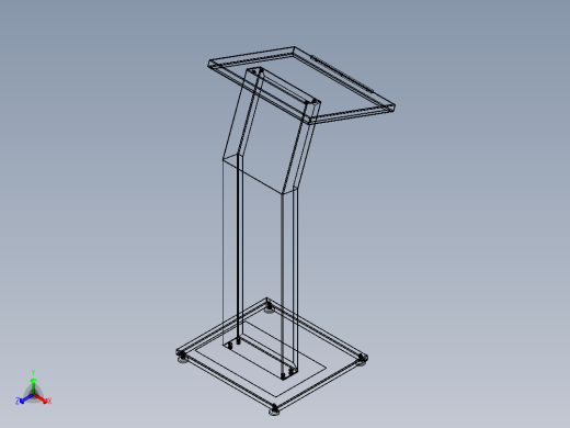 控制台 操作台vpl003v1-lectern-1837-模型格式为 stp igs