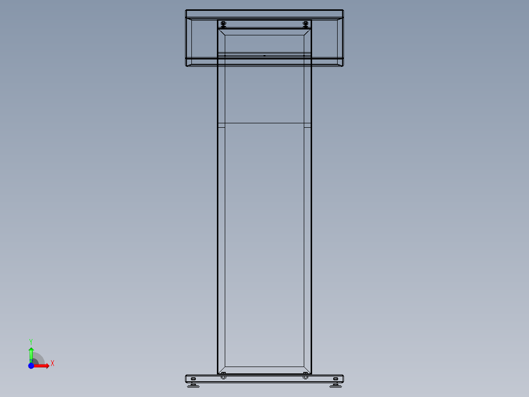 控制台 操作台vpl003v1-lectern-1837-模型格式为 stp igs前视图