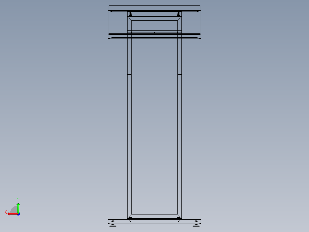 控制台 操作台vpl003v1-lectern-1837-模型格式为 stp igs后视图