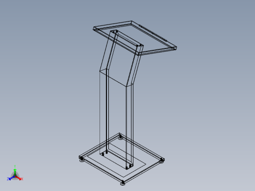 控制台 操作台vpl003v1-lectern-1837-模型格式为 stp igs正等轴测缩略图