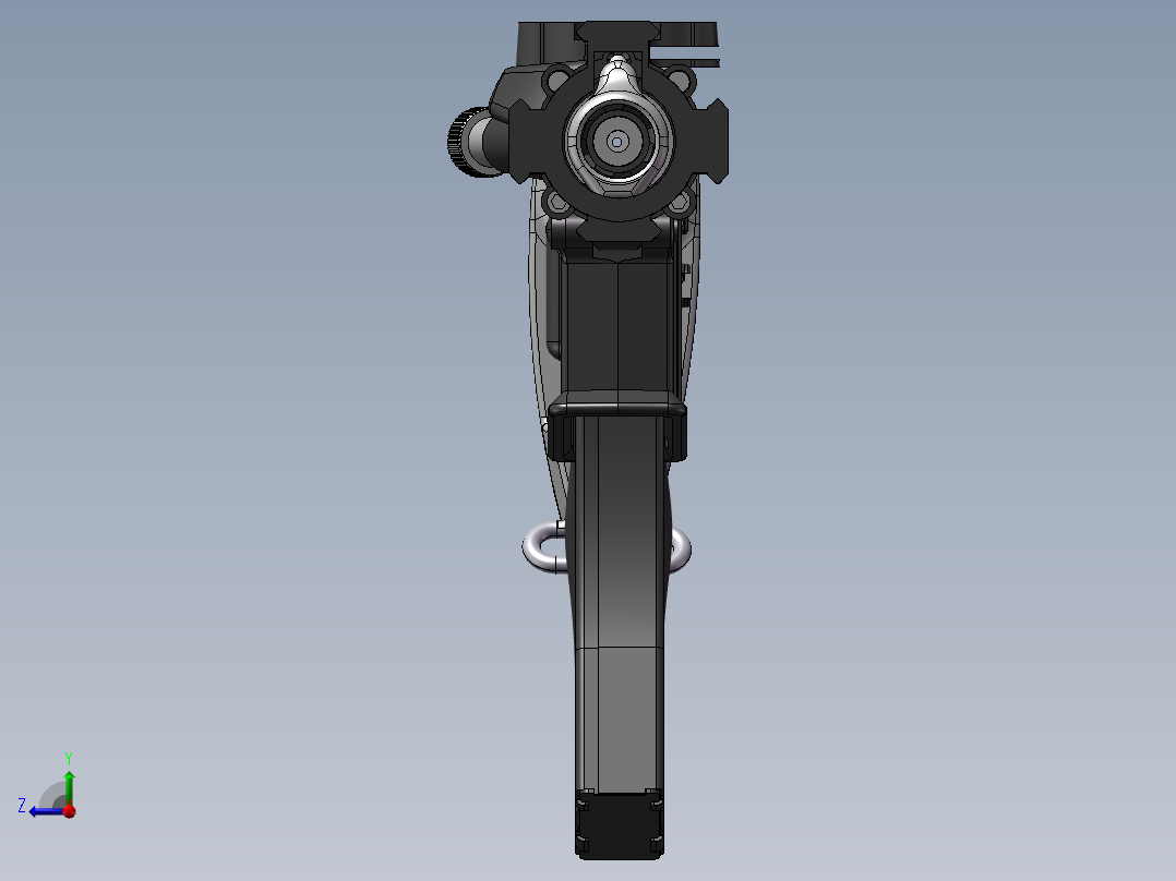 手枪左轮冲锋枪老式狙击步枪设计3D图纸ar-15-3 2 STP SW UG X_T右视图