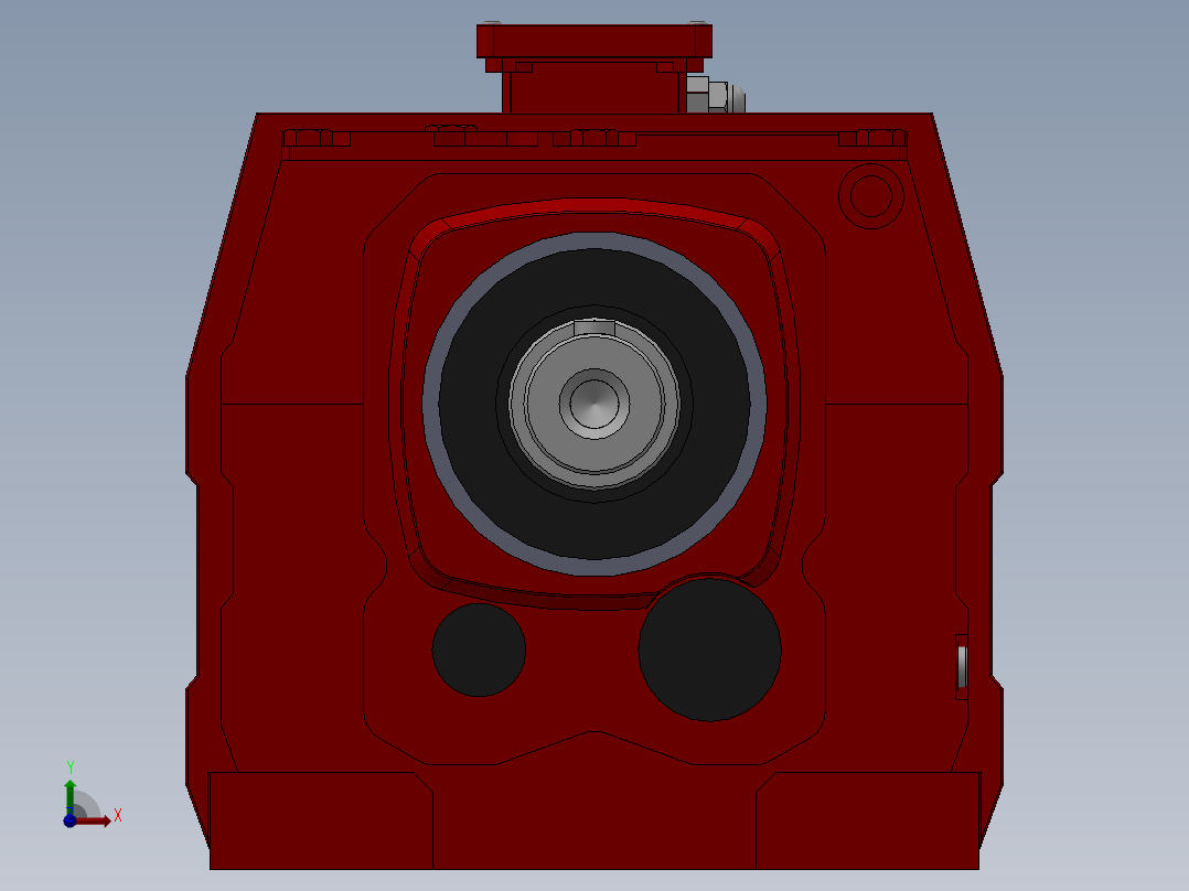斜齿轮减速机前视图