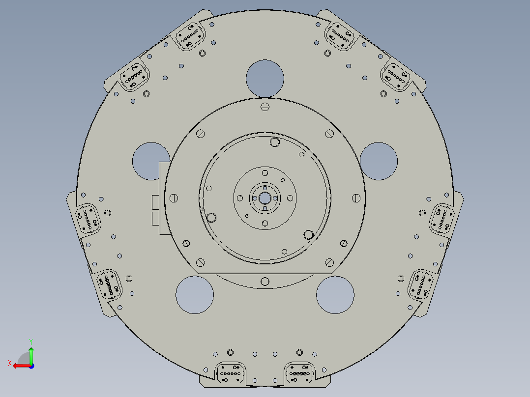 电子丝印生产线设备设计-转台治具装配-v1后视图