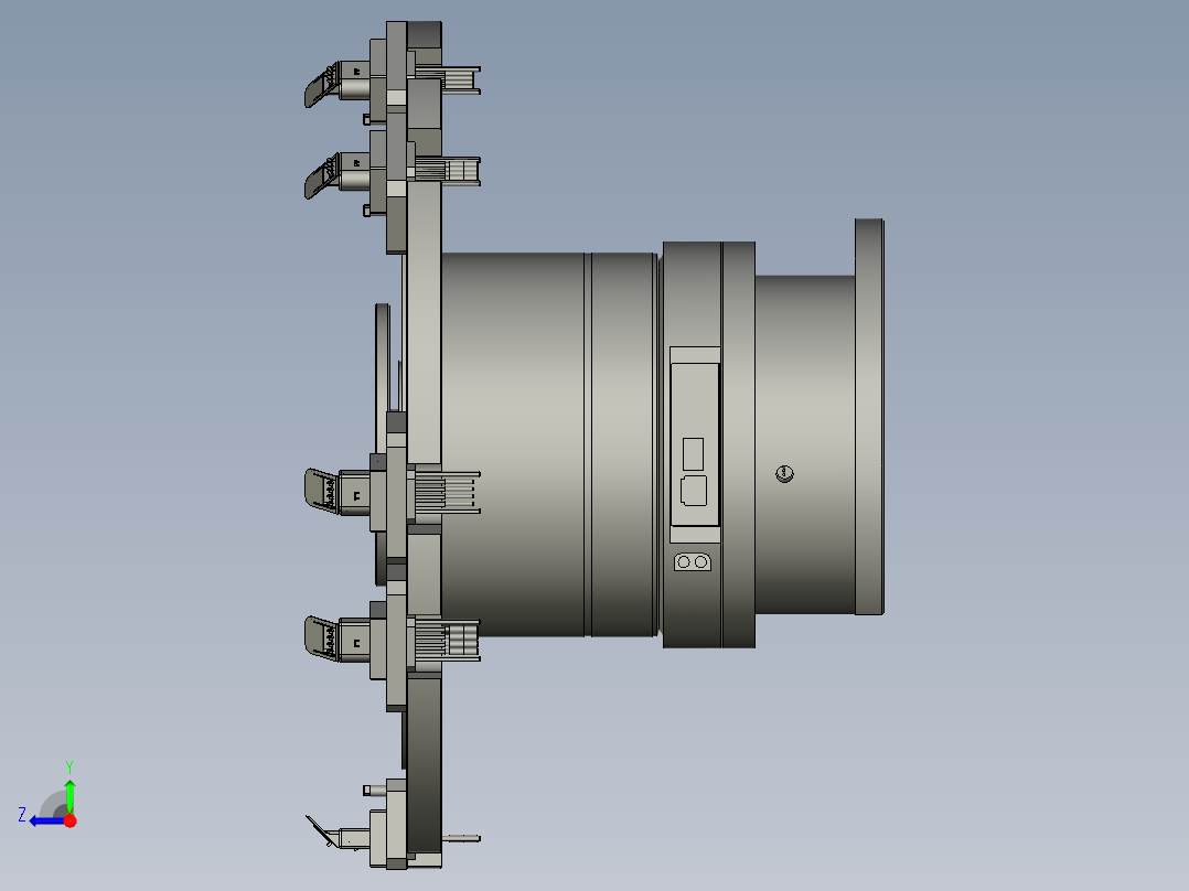 电子丝印生产线设备设计-转台治具装配-v1右视图