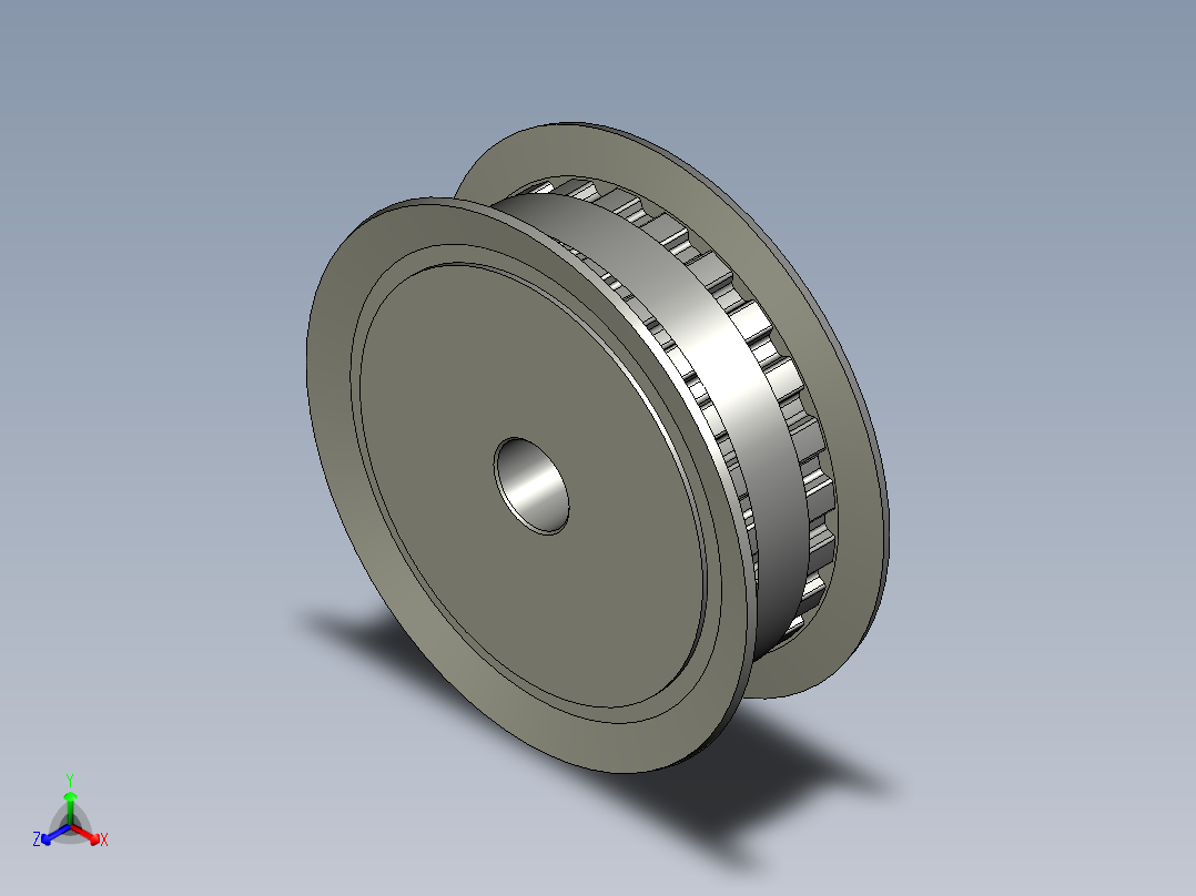 同步带轮EAJ23-L075-24-A-H-d14主视图