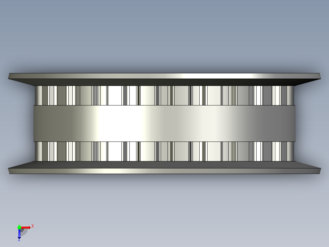 同步带轮EAJ23-L075-24-A-H-d14俯视图