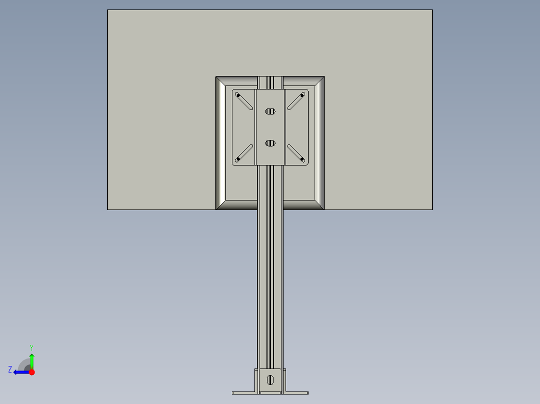 电脑显示器支架右视图