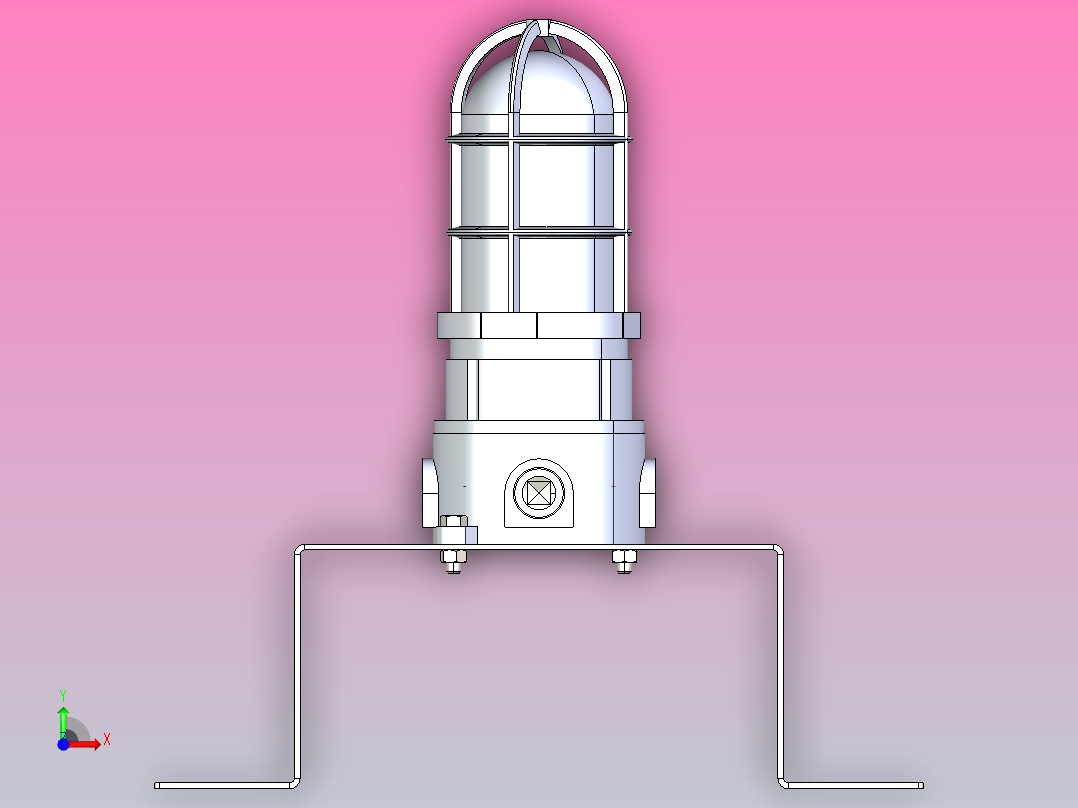 50瓦1级2区LED交通灯-红色、绿色、蓝色、琥珀色、白色-频闪或稳定前视图