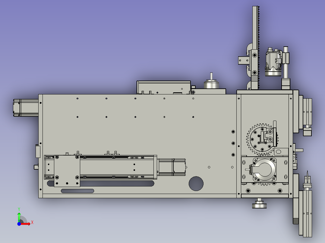 冲孔组件前视图