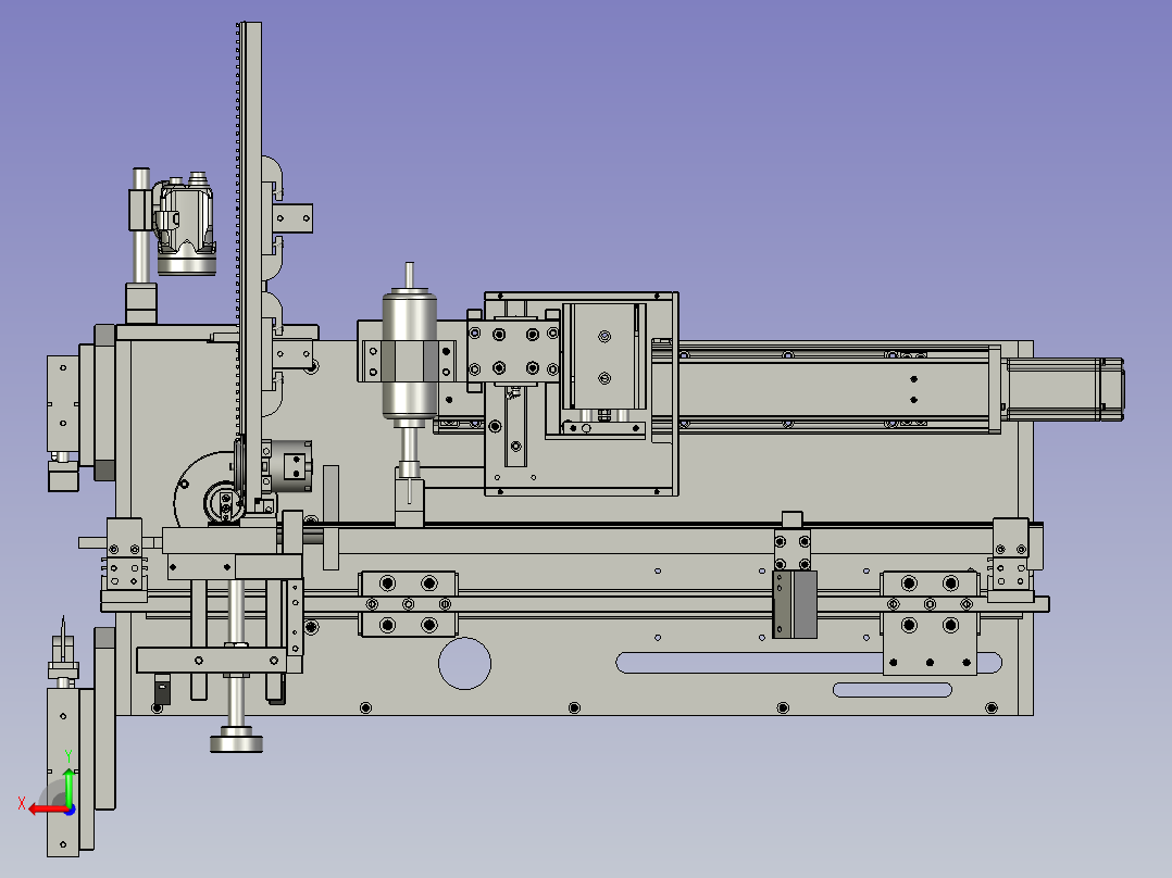 冲孔组件后视图