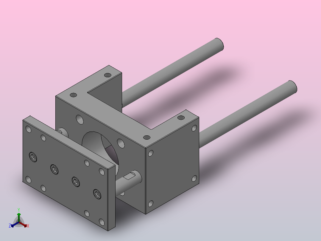 导向装置[QGU20100-200]正等轴测图