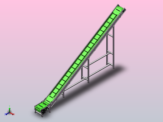 A17 爬坡提升皮带线正等轴测缩略图