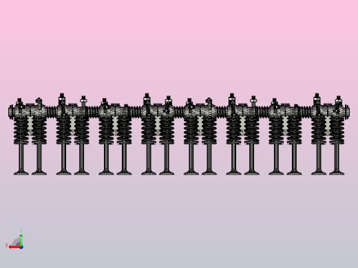 1937年别克直列8缸发动机的摇臂轴总成后视缩略图