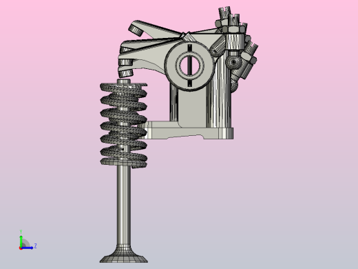 1937年别克直列8缸发动机的摇臂轴总成左视缩略图