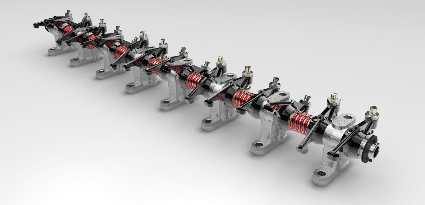 1937年别克直列8缸发动机的摇臂轴总成