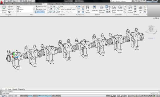 1937年别克直列8缸发动机的摇臂轴总成缩略图