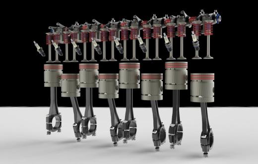 1937年别克直列8缸发动机的摇臂轴总成缩略图