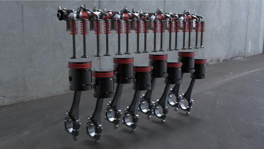 1937年别克直列8缸发动机的摇臂轴总成缩略图