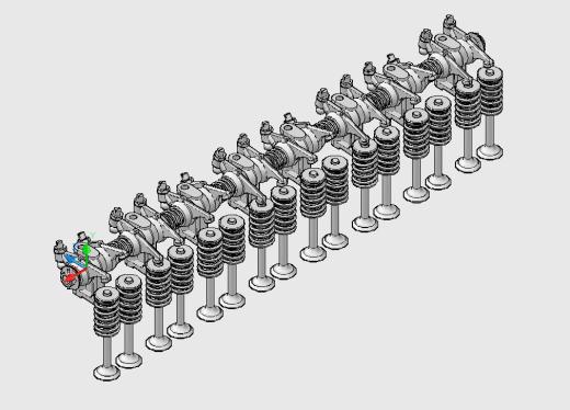 1937年别克直列8缸发动机的摇臂轴总成缩略图
