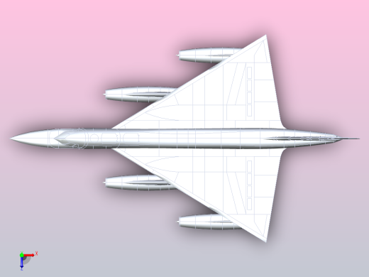 康维尔B-58俯视缩略图
