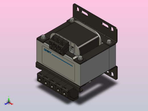 NDK-400控制变压器三维模型202407