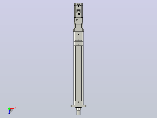 轻载电动缸TPA-ESR80-2510C-L400-M-FA-W-P75-JX-C3俯视缩略图