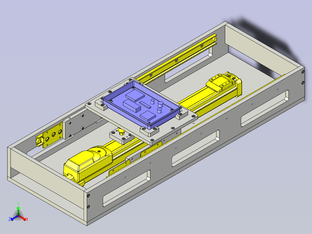多点位置滑动组件3D模型主视图