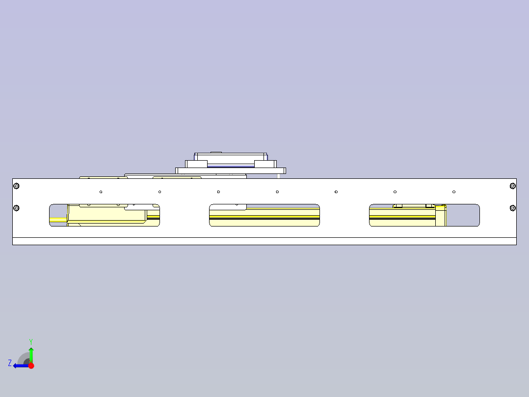 多点位置滑动组件3D模型右视图