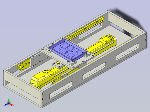 多点位置滑动组件3D模型正等轴测缩略图