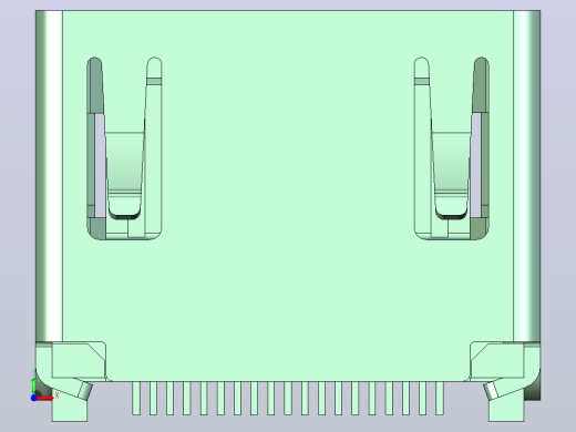 HDMI A插座19针前视缩略图