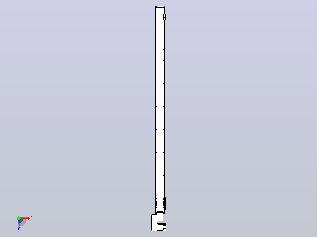 机器人皮带驱动直线轴TPA-GCB-80-P60-L1600-QL-M20-N3俯视图