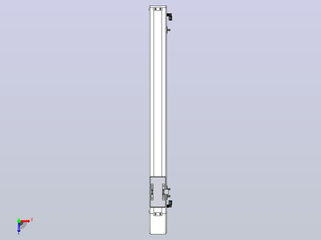 SCM6-600-BM-A57M滚珠花健、支撑座、滚珠丝杠、交叉导轨、直线模组俯视图