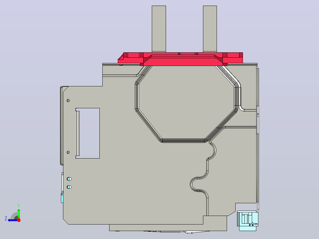 NA1-4000X-4000 3P抽屉万能式断路器三维模型202202右视图