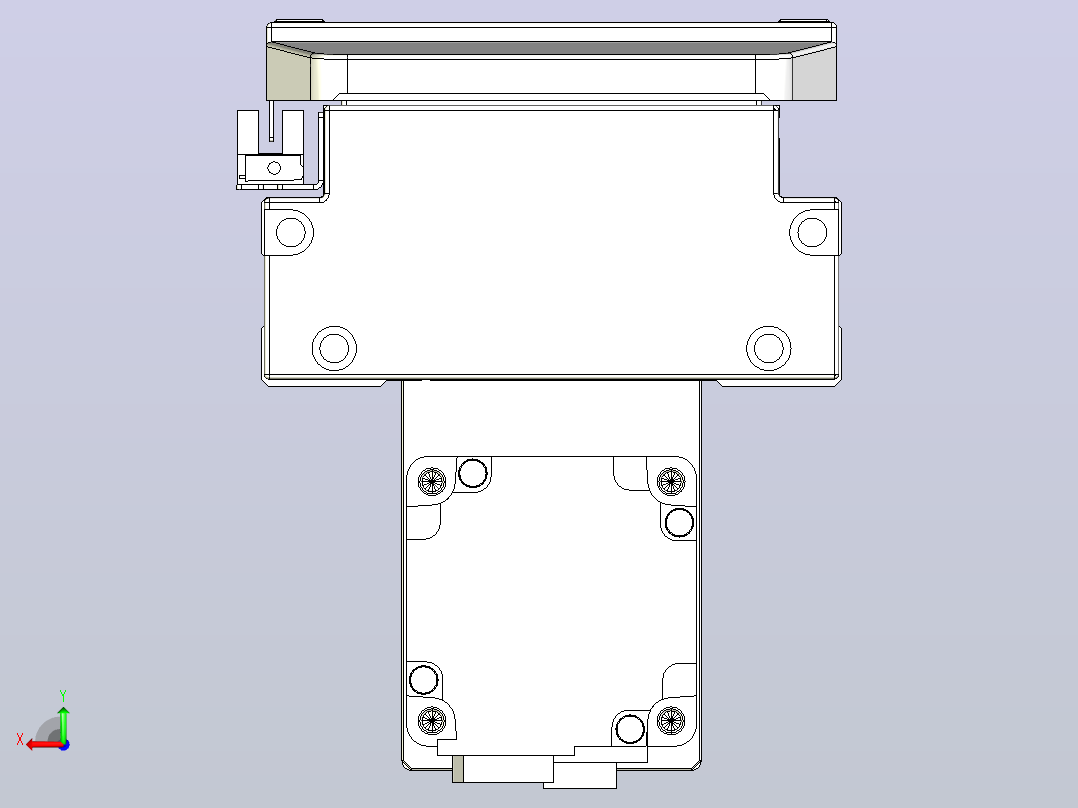 滚珠丝杠直线轴内置导轨TPA-GCR-120-1610C-L350-MP-M40-N3后视图